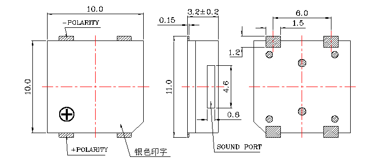 無源蜂鳴器SMD-100032H