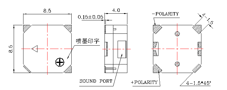 無(wú)源蜂鳴器SMD-085040H