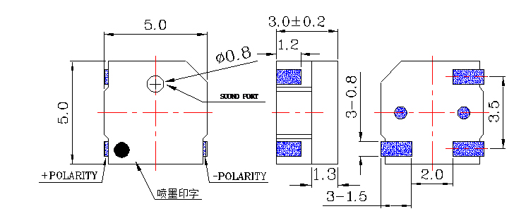 無(wú)源蜂鳴器SMD-050030F