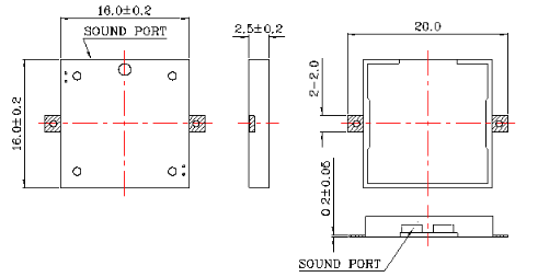 貼片蜂鳴器SMD-160025H